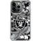 NFL Las Vegas Raiders Tropical Print iPhone 16 Pro Clear Case